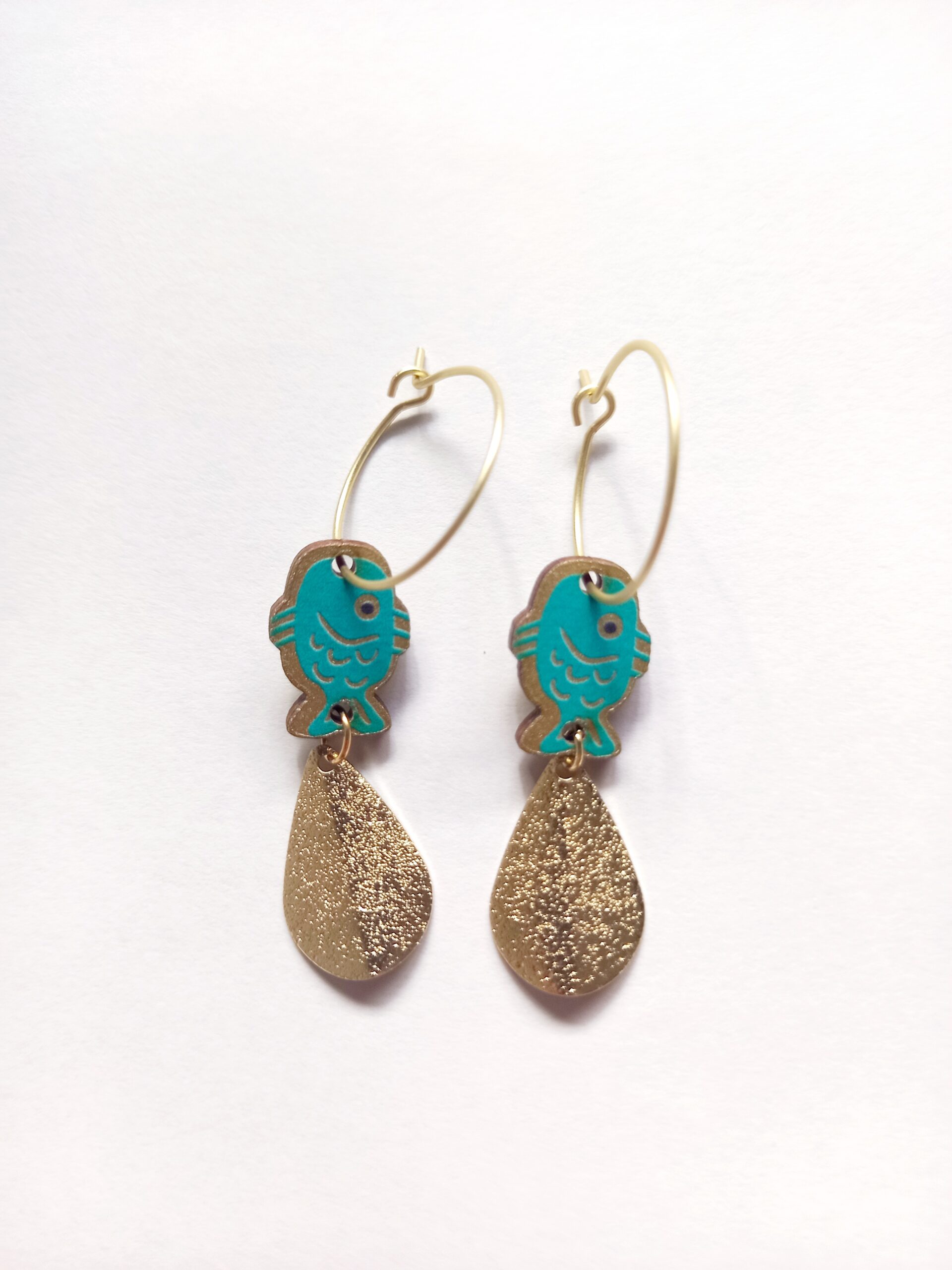 Pendientes pez indio