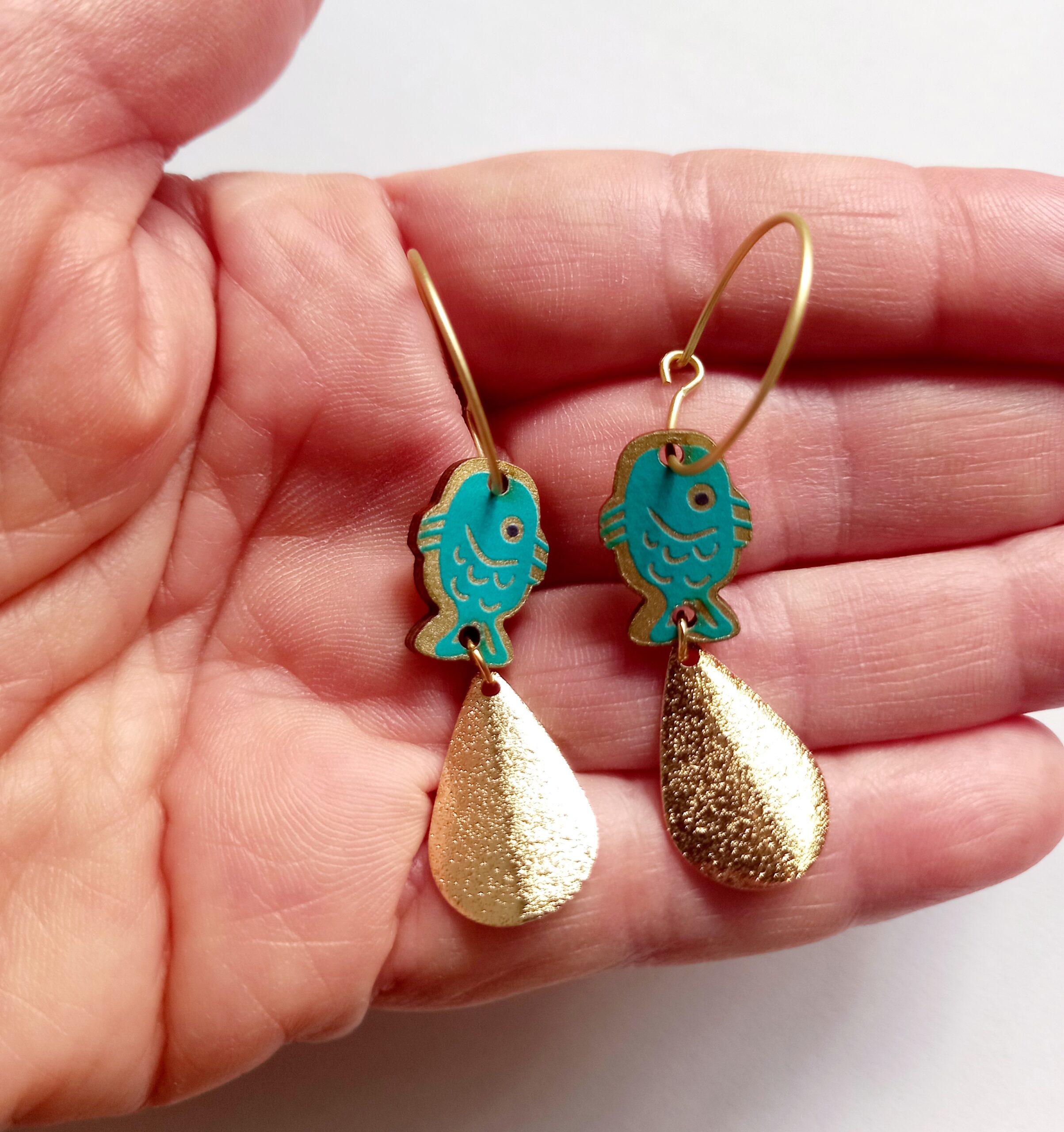 Pendientes pez indio - Imagen 2