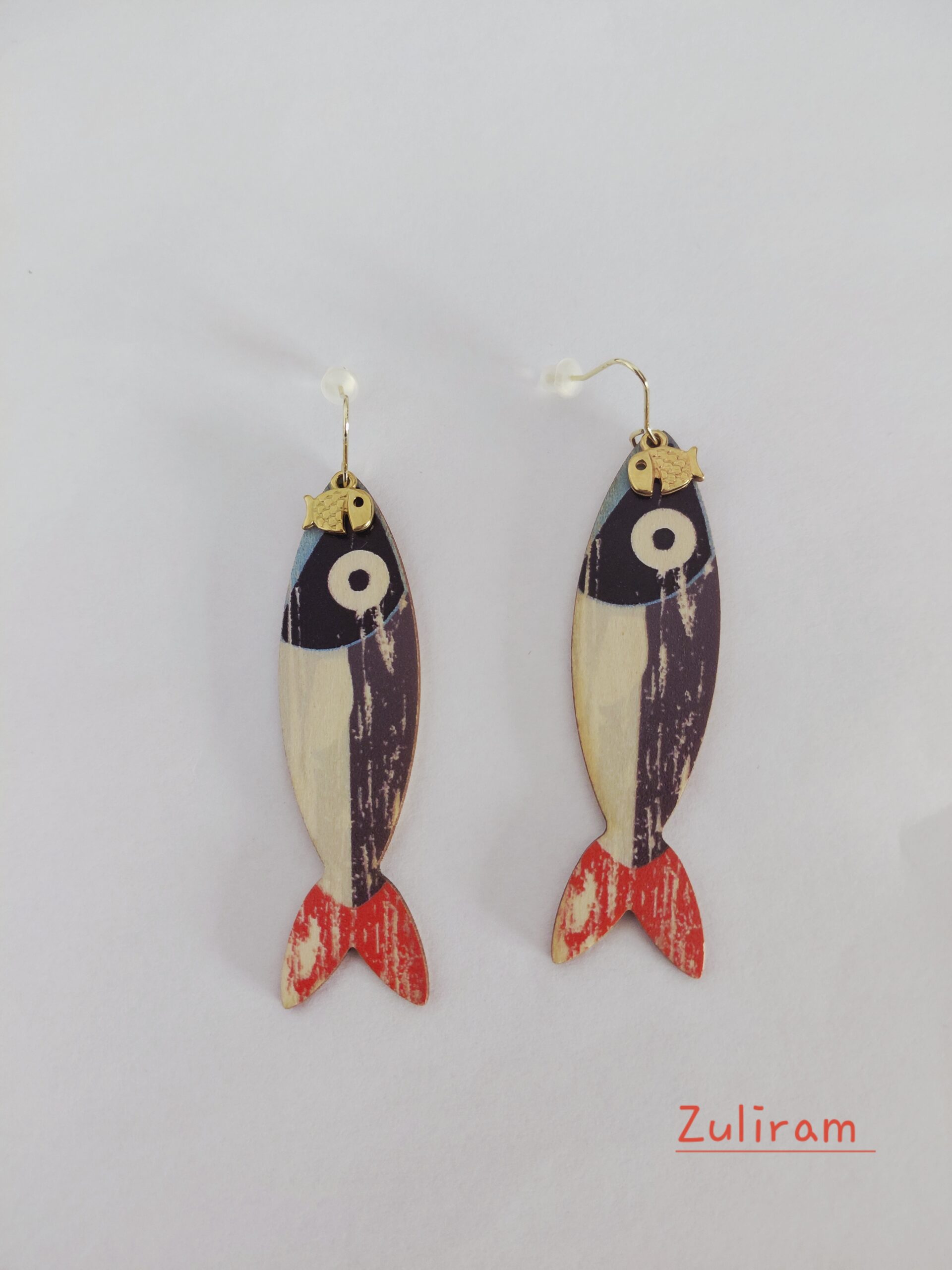 Pendientes pez sardinita.