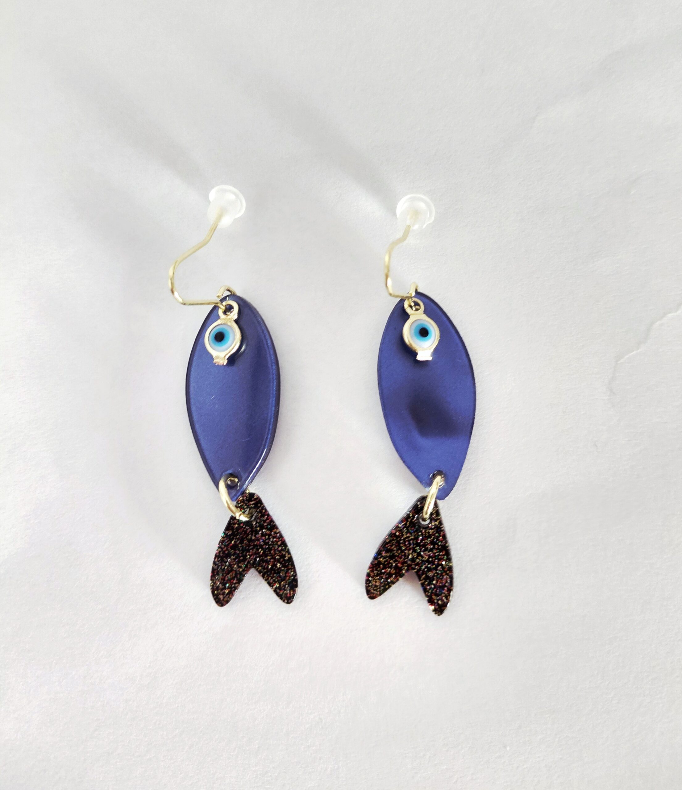 Pendientes pez tiburón